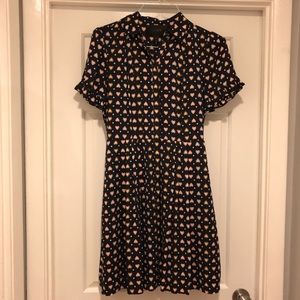 J. Crew Heart Print Shirtdress